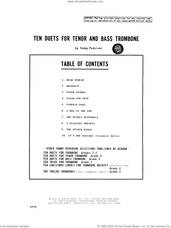 Cover icon of Ten Duets For Tenor And Bass Trombone sheet music for two trombones by Pederson, classical score, intermediate skill level