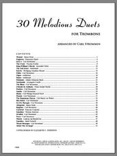 Cover icon of 30 Melodious Duets sheet music for two trombones by Carl Strommen, classical score, intermediate duet