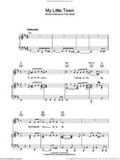 Cover icon of My Little Town sheet music for voice, piano or guitar by Paul Simon and Simon & Garfunkel, intermediate skill level