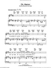 Cover icon of Oh, Marion sheet music for voice, piano or guitar by Paul Simon, intermediate skill level