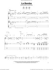 Cover icon of La Bamba sheet music for guitar (tablature) by Los Lobos and Ritchie Valens, intermediate skill level