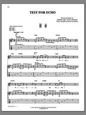 Cover icon of Test For Echo sheet music for guitar (tablature) by Rush, intermediate skill level