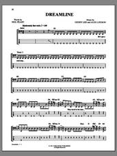 Cover icon of Dreamline sheet music for bass (tablature) (bass guitar) by Rush, intermediate skill level