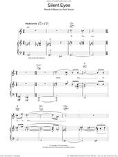 Cover icon of Silent Eyes sheet music for voice, piano or guitar by Paul Simon, intermediate skill level