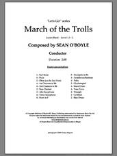 Cover icon of March of the Trolls (COMPLETE) sheet music for concert band by Sean O'Boyle, intermediate skill level