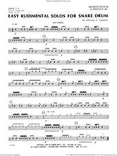 Cover icon of Easy Rudimental Solos For Snare Drum sheet music for percussions by Funnell, classical score, intermediate skill level