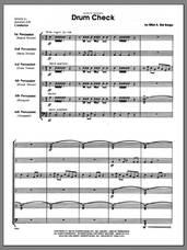 Cover icon of Drum Check (COMPLETE) sheet music for percussions by Elliot Del Borgo, classical score, intermediate skill level