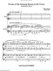 Cover icon of Pavane Of The Sleeping Beauty In The Forest sheet music for piano four hands by Bradley Beckman and Carolyn True, classical score, intermediate skill level