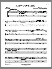Cover icon of Show Don't Tell sheet music for bass (tablature) (bass guitar) by Rush, intermediate skill level