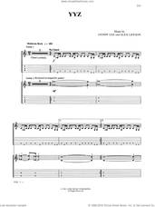 Cover icon of YYZ sheet music for guitar (tablature) by Rush, intermediate skill level