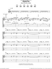 Cover icon of Apache sheet music for guitar (tablature) by The Shadows and Jerry Lordan, intermediate skill level