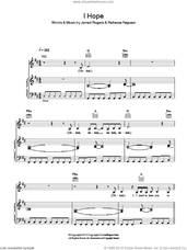 Cover icon of I Hope sheet music for voice, piano or guitar by Rebecca Ferguson and Jarrad Rogers, intermediate skill level