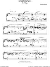 Cover icon of Symphony No.2 - 3rd Movement, (intermediate) sheet music for piano solo by Serjeij Rachmaninoff, classical score, intermediate skill level