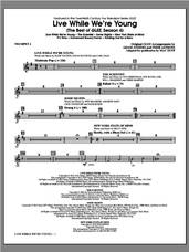 Cover icon of Live While We're Young (The Best of Glee Season 4) sheet music for orchestra/band (trumpet 2) by Mac Huff, intermediate skill level