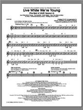 Cover icon of Live While We're Young (The Best of Glee Season 4) sheet music for orchestra/band (guitar) by Mac Huff, intermediate skill level