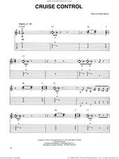Cover icon of Cruise Control sheet music for guitar (tablature) by Steve Morse and Dixie Dregs, intermediate skill level