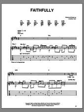 Cover icon of Faithfully sheet music for guitar (tablature) by Journey, intermediate skill level