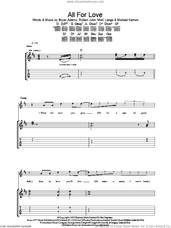 Cover icon of All For Love sheet music for guitar (tablature) by Bryan Adams, Rod Stewart & Sting, Bryan Adams, Rod Stewart, Sting, Michael Kamen and Robert John Lange, wedding score, intermediate skill level