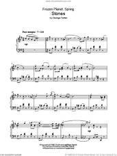 Cover icon of Frozen Planet, Stones sheet music for piano solo by George Fenton, intermediate skill level