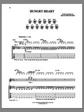 Cover icon of Hungry Heart sheet music for guitar (tablature) by Bruce Springsteen, intermediate skill level