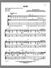 Cover icon of As Is sheet music for guitar (tablature) by Edward Van Halen, Alex Van Halen and David Lee Roth, intermediate skill level