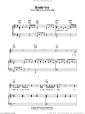 Cover icon of Borderline sheet music for voice, piano or guitar by Chris de Burgh, intermediate skill level