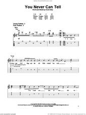 Cover icon of You Never Can Tell sheet music for guitar solo (easy tablature) by Chuck Berry, easy guitar (easy tablature)