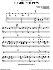 Cover icon of Do You Realize?? sheet music for voice, piano or guitar by The Flaming Lips, Dave Fridmann, Michael Ivins, Steven Drozd and Wayne Coyne, intermediate skill level