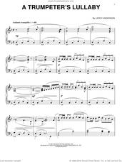 Cover icon of A Trumpeter's Lullaby sheet music for piano solo by Leroy Anderson, intermediate skill level