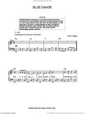Cover icon of Blue Canoe sheet music for voice, piano or guitar by Alison Hedger, intermediate skill level