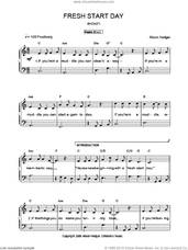 Cover icon of Fresh Start Day sheet music for voice, piano or guitar by Alison Hedger, intermediate skill level