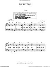 Cover icon of The Toy Box sheet music for voice, piano or guitar by Alison Hedger, intermediate skill level