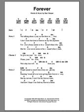 Cover icon of Forever sheet music for guitar (chords) by Ben Harper, intermediate skill level