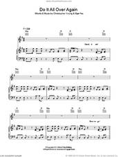 Cover icon of Do It All Over Again sheet music for voice, piano or guitar by Elyar Fox and Christopher Young, intermediate skill level