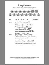Cover icon of Lazybones sheet music for guitar (chords) by Hoagy Carmichael and Johnny Mercer, intermediate skill level