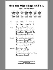 Cover icon of Miss The Mississippi And You sheet music for guitar (chords) by Bill Heagney, intermediate skill level