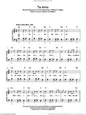 Cover icon of Te Amo sheet music for piano solo by Rihanna, James Fauntlleroy II, Mikkel S. Eriksen, Robyn Fenty and Tor Erik Hermansen, easy skill level