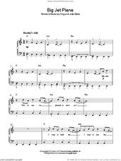 Cover icon of Big Jet Plane sheet music for piano solo by Julia Stone and Angus Stone, easy skill level