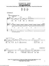 Cover icon of Ungrateful sheet music for guitar (tablature) by Escape the Fate, Brandon Saller, Craig Mabbitt, Michael Money, Monte Money, Robert Ortiz and Thomas Bell, intermediate skill level