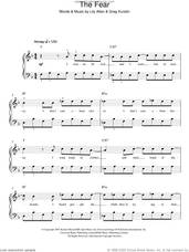 Cover icon of The Fear sheet music for piano solo by Lily Allen and Greg Kurstin, easy skill level