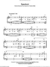 Cover icon of Spectrum sheet music for piano solo by Florence And The Machine, Florence Welch and Paul Epworth, easy skill level
