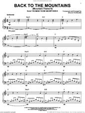 Cover icon of Back To The Mountains (Mountain Theme II) sheet music for piano solo by Bruce Rowland and The Man from Snowy River (Movie), intermediate skill level