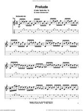 Cover icon of Prelude (Cello Suite No. 1) sheet music for ukulele by Johann Sebastian Bach, classical wedding score, intermediate skill level
