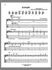 Cover icon of Xanadu sheet music for guitar (tablature) by Rush, Alex Lifeson, Geddy Lee and Neil Peart, intermediate skill level
