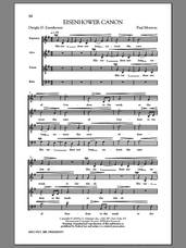 Cover icon of Eisenhower Round sheet music for choir (SATB: soprano, alto, tenor, bass) by Paul Moravec and Dwight David Eisenhower, intermediate skill level