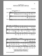 Cover icon of With Hope And Virtue sheet music for choir (SAB: soprano, alto, bass) by Georgia Stitt and Barack Obama, intermediate skill level