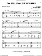 Cover icon of Go, Tell It on the Mountain sheet music for piano solo by Nancy and Randall Faber and Miscellaneous, intermediate/advanced skill level
