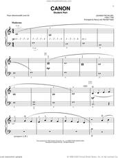 Cover icon of Pachelbel's Canon sheet music for piano solo by Johann Pachelbel and Nancy and Randall Faber, classical wedding score, intermediate/advanced skill level