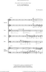 Cover icon of Lux Aeterna sheet music for choir (SATB: soprano, alto, tenor, bass) by Ivo Antognini, classical score, intermediate skill level