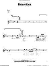 Cover icon of Superstition sheet music for ukulele by Stevie Wonder and Stevie Ray Vaughan, intermediate skill level
